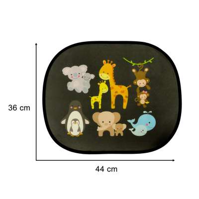 Static curtain sunshade car window cover monkey