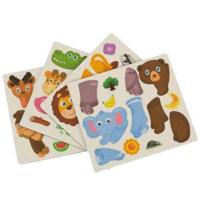 Układanka puzzle magnetyczne zwierzęta safari 47el.
