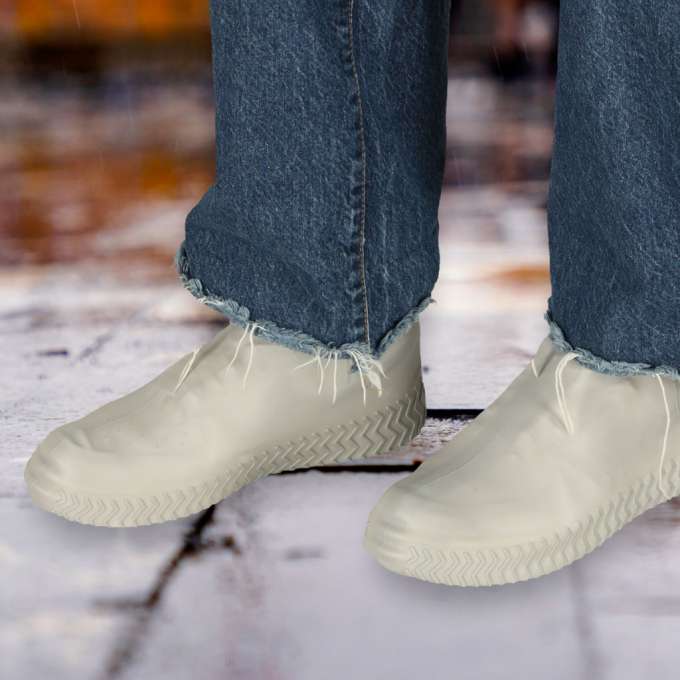 Waterproof boot protectors wellingtons M grey size 35-38