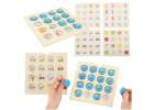 Wooden puzzle memory board game + 4 cards 1