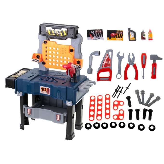 Workshop DIY set table + tools 65el.