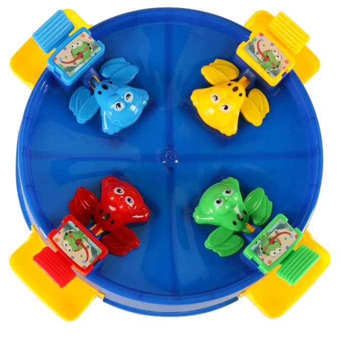 Arcade game jumping hungry frogs frogs 4 players