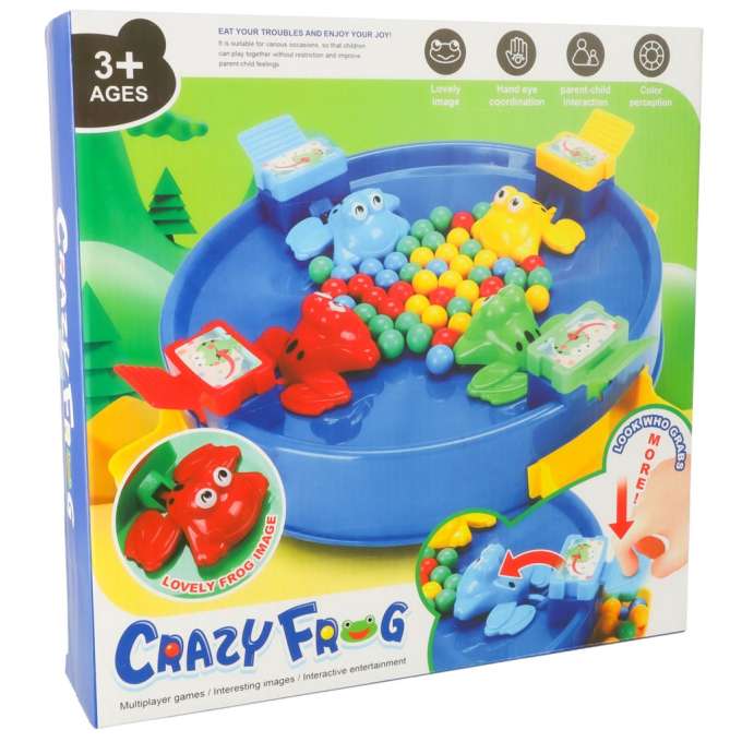 Arcade game jumping hungry frogs frogs 4 players