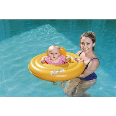 BESTWAY 32096 Inflatable swimming wheel with seat orange max 15kg 6-18months
