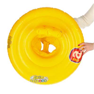 BESTWAY 32096 Kółko do pływania dla niemowląt koło pontonik dla dzieci z siedziskiem pomarańczowe max 15kg 6-18miesięcy