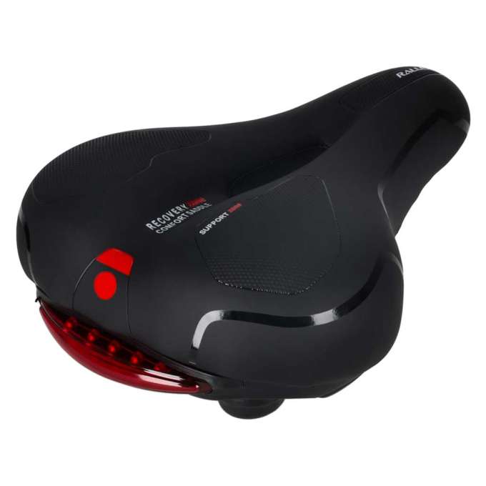 Bicycle saddle RALLEX sports comfortable foam flexible LED light