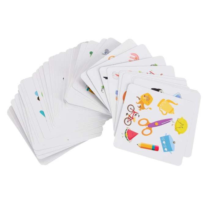 Card game find a pair 54 cards and a bell