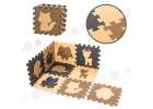 Children's foam mat puzzle 9el. beige-brown-black 85cm x 85cm x 1cm 8