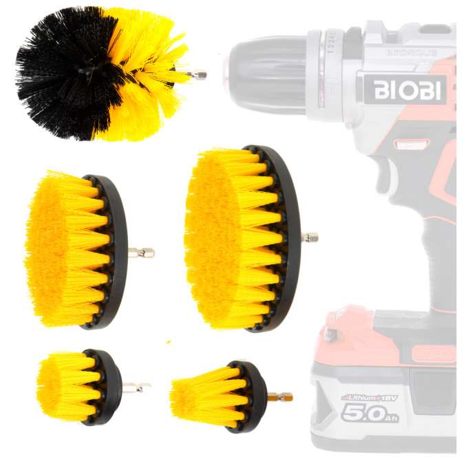 Cleaning brushes for drill 5pcs.