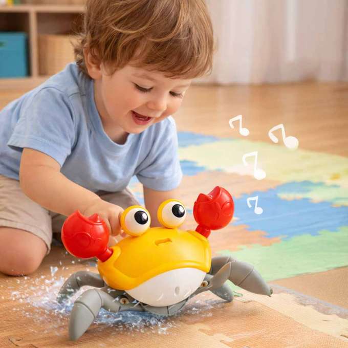 Crab crawling interactive with sound red
