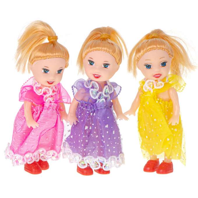 Dolls dolls for dollhouse set of 3pcs 10cm