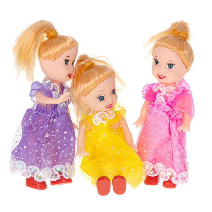 Dolls dolls for dollhouse set of 3pcs 10cm