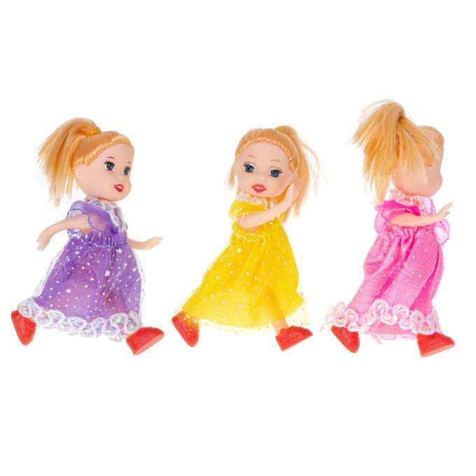 Dolls dolls for dollhouse set of 3pcs 10cm