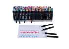 Double-sided alcohol markers in case 168 + stand 8