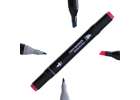 Double-sided alcohol markers in case 48 + stand 11