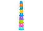 Educational cups tower pyramid numbers and fruits 5
