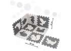 Foam puzzle mat for children 9 el. black-ecru 85cm x 85cm x 1cm 6