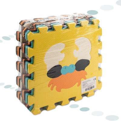 Foam puzzle mat for children 9 el. colorful 85cm x 85cm x 1cm