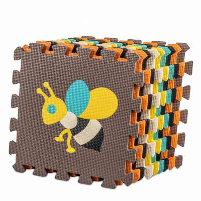 Foam puzzle mat for children 9 el. colorful 85cm x 85cm x 1cm