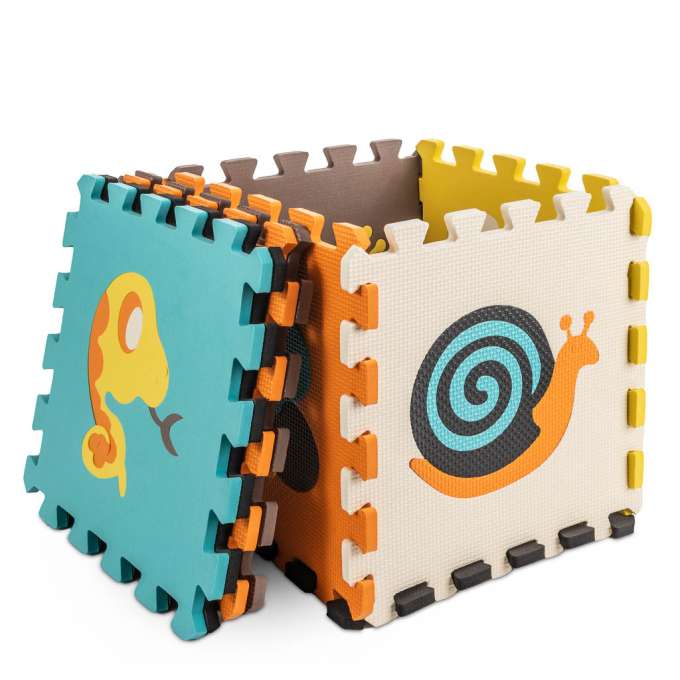 Foam puzzle mat for children 9 el. colorful 85cm x 85cm x 1cm