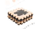 Foam puzzle mat for children 9el. beige-brown-black 85cm x 85cm x 1cm 2