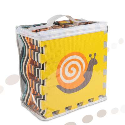 Foam puzzle mat / playpen for children 25el. colorful 114cm x 114cm x 1cm