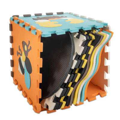 Foam puzzle mat / playpen for children 25el. colorful 114cm x 114cm x 1cm