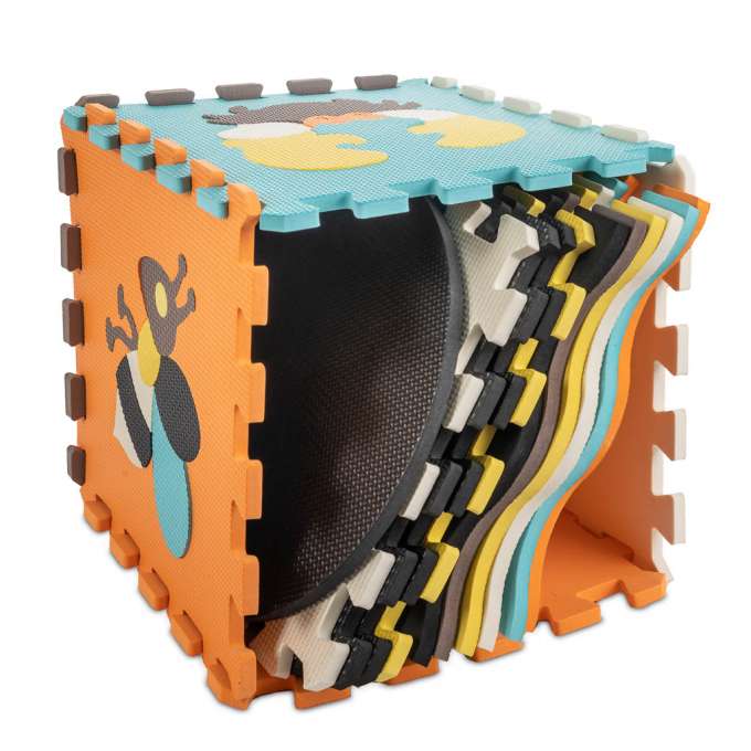 Foam puzzle mat / playpen for children 25el. colorful 114cm x 114cm x 1cm