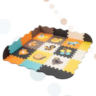 Foam puzzle mat / playpen for children 25el. colorful 114cm x 114cm x 1cm