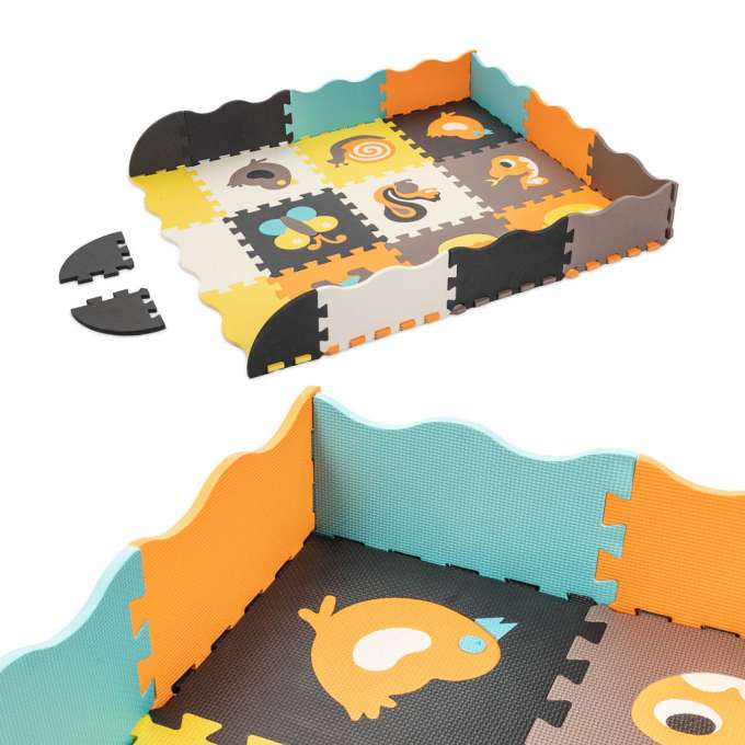 Foam puzzle mat / playpen for children 25el. colorful 114cm x 114cm x 1cm