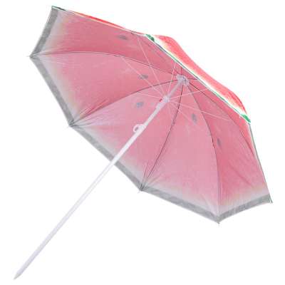 Folding sun umbrella 180cm garden balcony umbrella with tilt function watermelon