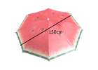 Folding sun umbrella 180cm garden balcony umbrella with tilt function watermelon 9