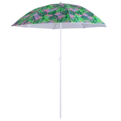 Folding sun umbrella 180cm garden balcony umbrella with tilting leaves function