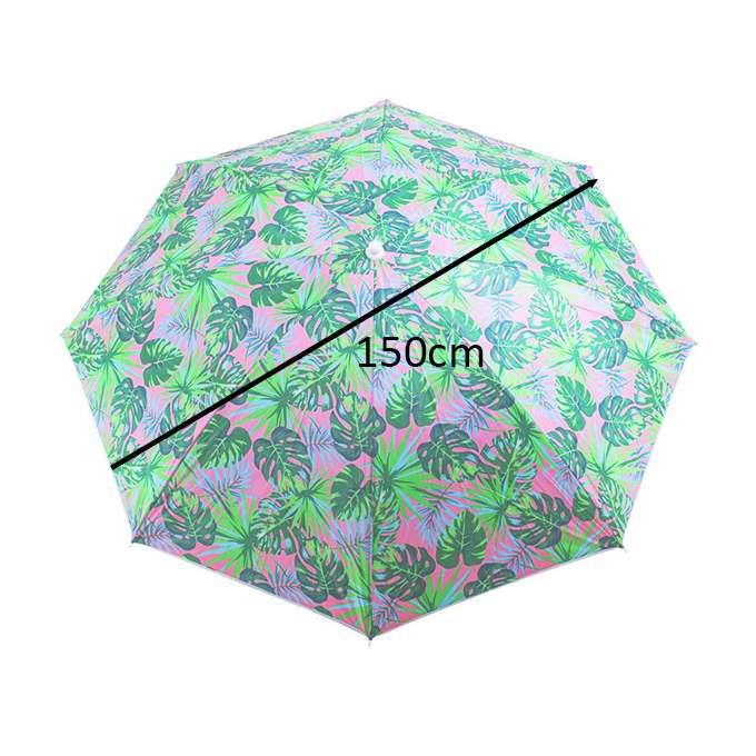 Folding sun umbrella 180cm garden balcony umbrella with tilting leaves function