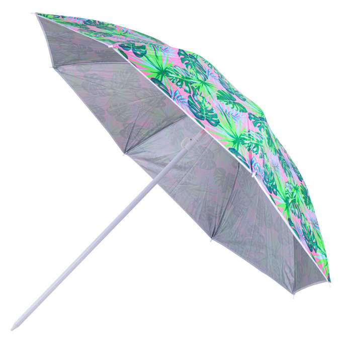 Folding sun umbrella 180cm garden balcony umbrella with tilting leaves function
