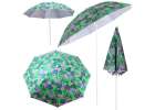 Folding sun umbrella 180cm garden balcony umbrella with tilting leaves function 1