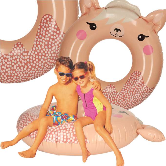 INTEX 59266 Kółko do pływania koło dmuchane ponton plażowy lama max 40kg