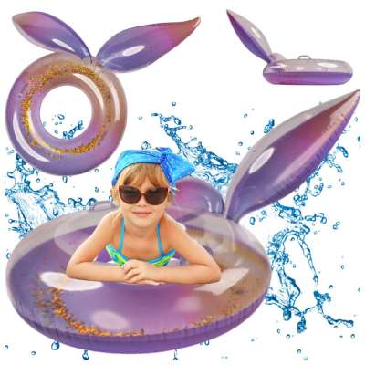 Kółko do pływania koło dmuchane syrena z brokatem galaxy 94 cm XXL max 60kg