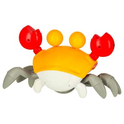 Krab uciekający pełzający czujnik interaktywna akumulator USB czerwony