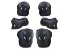 L-BRNO Knee elbow wrist protectors roller bike scooter set black 2