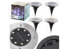 Lampy ogrodowe solarne najazdowe gruntowe 8LED 4szt. zimny biały 1
