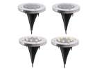 Lampy ogrodowe solarne najazdowe gruntowe 8LED 4szt. zimny biały 2