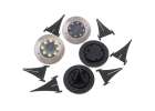 Lampy solarne gruntowe najazdowe ogrodowe  8LED 4szt. ciepły biały 3