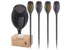 Lampy solarne ogrodowe pochodnie 12LED 4szt. 1