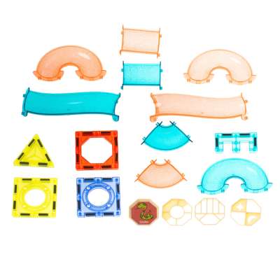 Magnetic marble ball track blocks luminous 75el