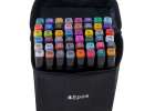 Markery dwustronne alkoholowe w etui 48 + podstawka 3