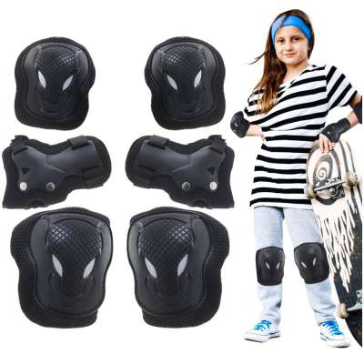 Protectors RALLEX for knees, elbows, wrists, rollers, bike, scooter, set black