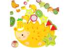 Puzzle game balancing hedgehog fruit threading 1