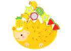 Puzzle game balancing hedgehog fruit threading 2