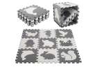 Puzzle piankowe mata dla dzieci 9 el. czarny-ecru 85cm x 85cm x 1cm 1